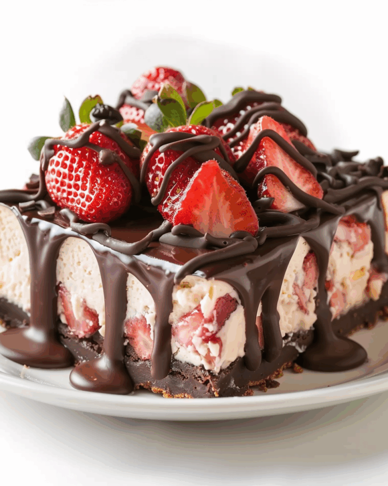 Chocolate Covered Strawberry Cheesecake
