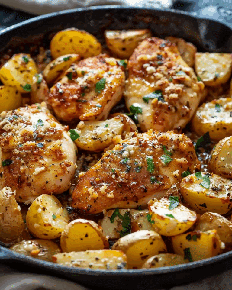 Garlic Parmesan Chicken and Potatoes