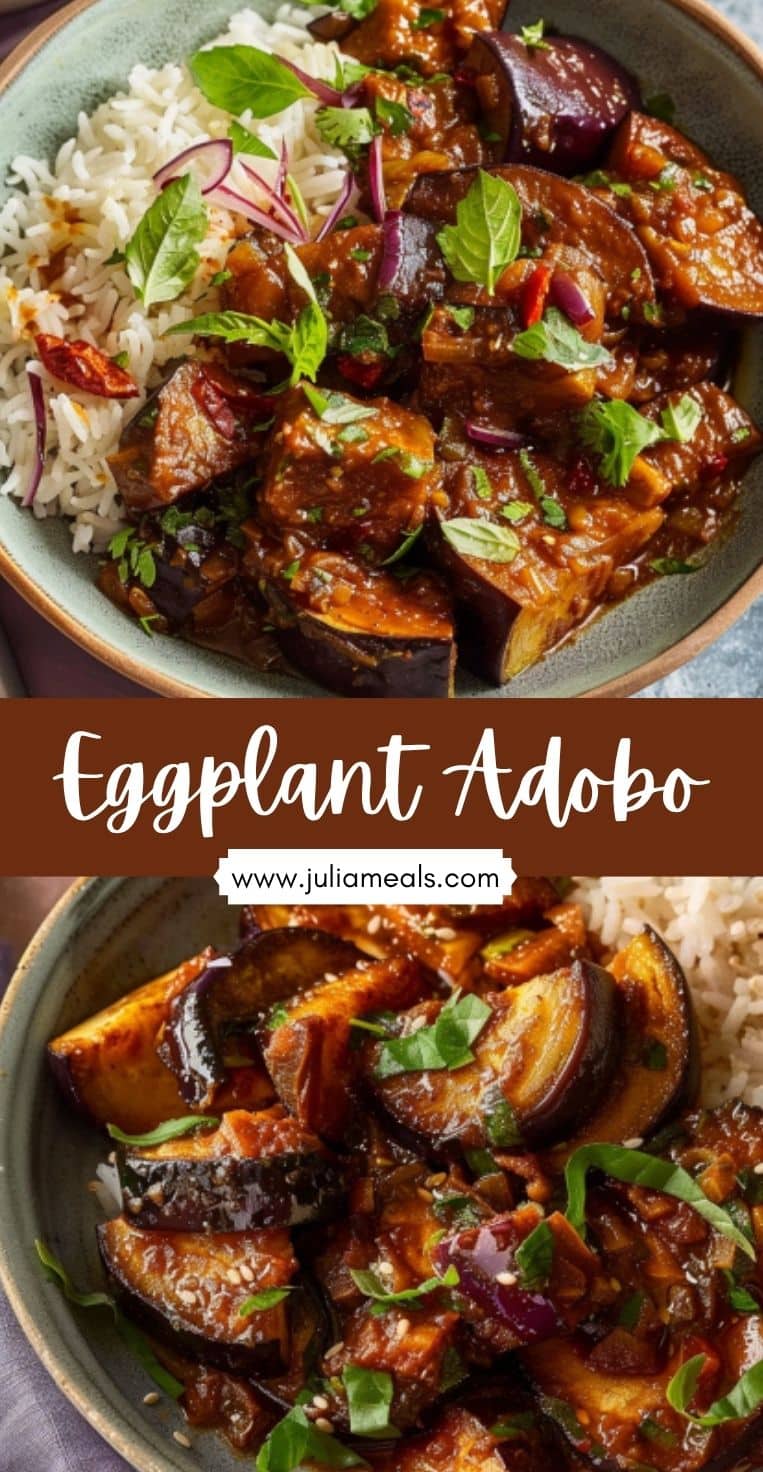 Eggplant Adobo - Julia Meals