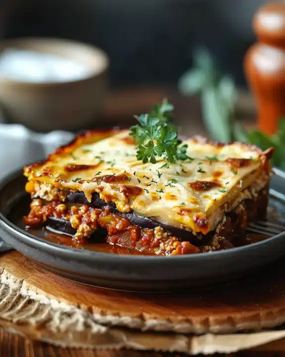 Classic Greek Eggplant Moussaka