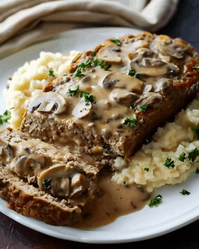 Creamy Mushroom Meatloaf