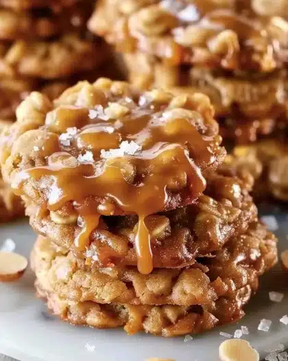 Irresistible No-Bake Salted Caramel Cookies
