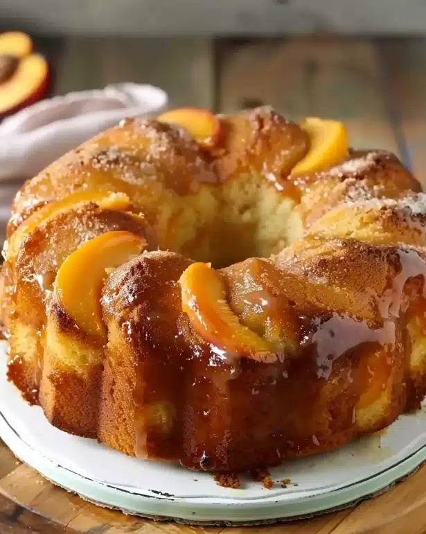Peach Cobbler Pound Cake