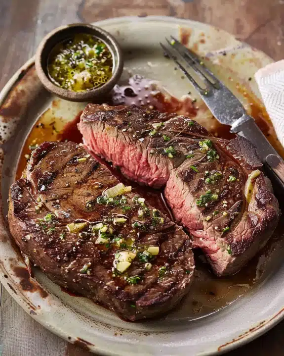 Sirloin Steak with Garlic Butter