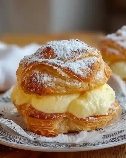 Special Italian Cream Puffs with Custard Filling