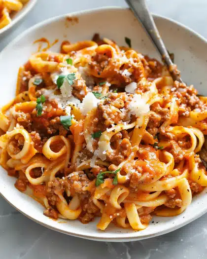 Spicy, Creamy Weeknight Bolognese