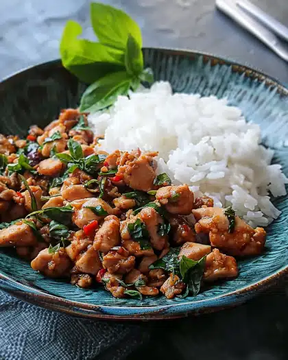Spicy Thai Basil Chicken (Pad Krapow Gai)