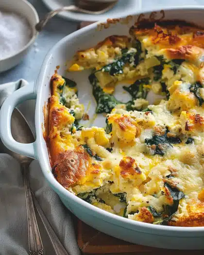 Spinach and Gruyère Breakfast Casserole