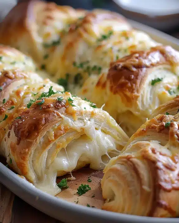 Cheesy Chicken Crescent Rolls
