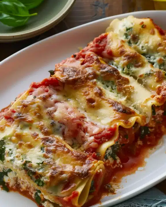 Lasagna Rolls (Vegetarian Version)