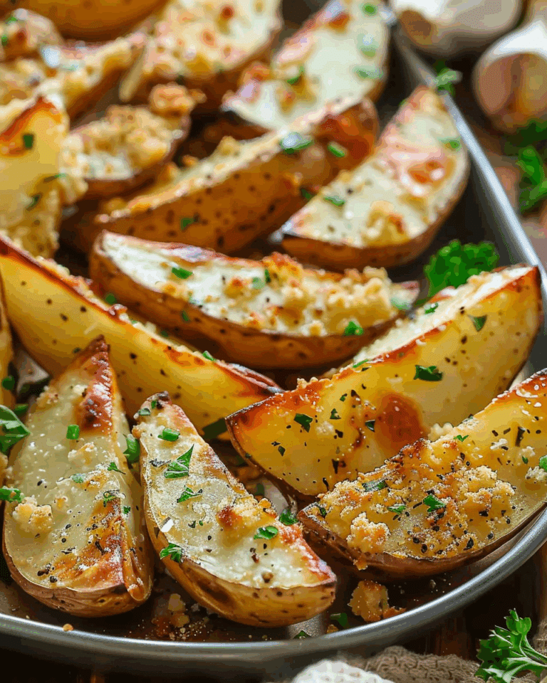 Garlic Parmesan Potato Wedges