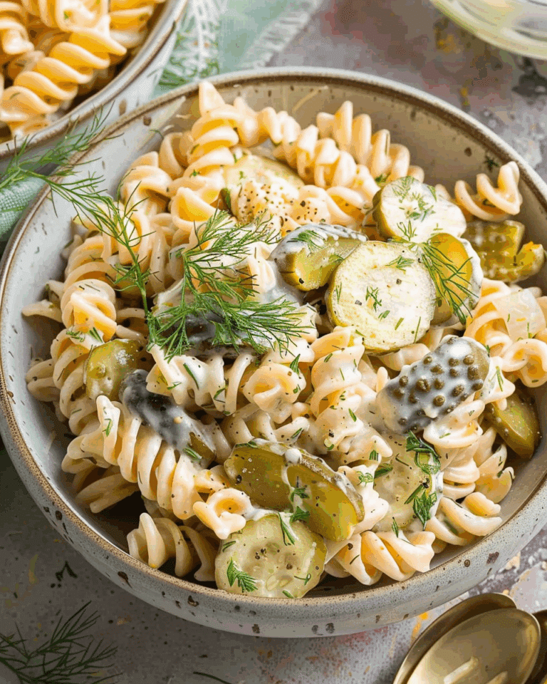 Dill Pickle Pasta Salad