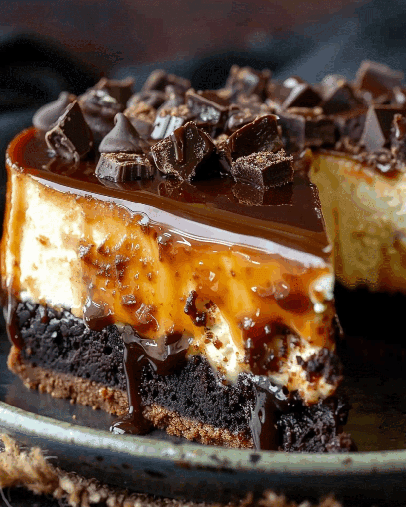 Caramel Brownie Cheesecake
