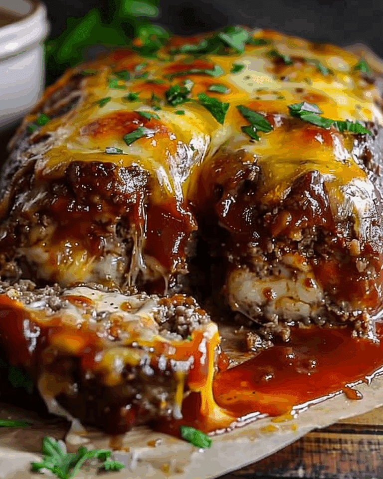 Cheesy Stuffed Meatloaf