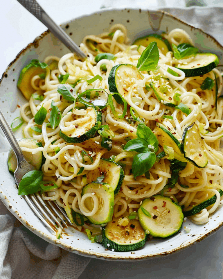 Cold Noodles With Zucchini
