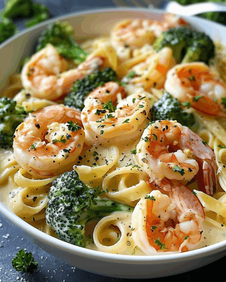 Creamy Shrimp & Broccoli Alfredo