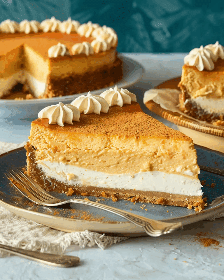 Double-Layer Pumpkin Cheesecake