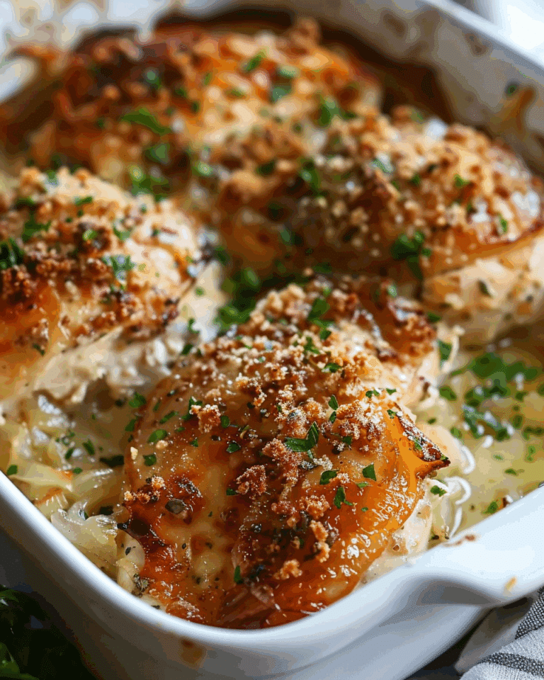 French Onion Chicken Bake