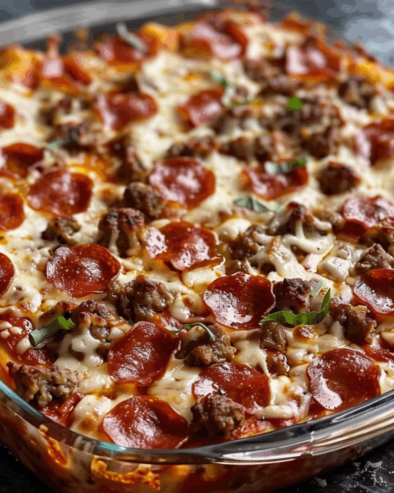 Meat Lovers Pizza Casserole