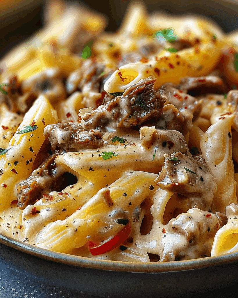 Philly Cheesesteak Pasta