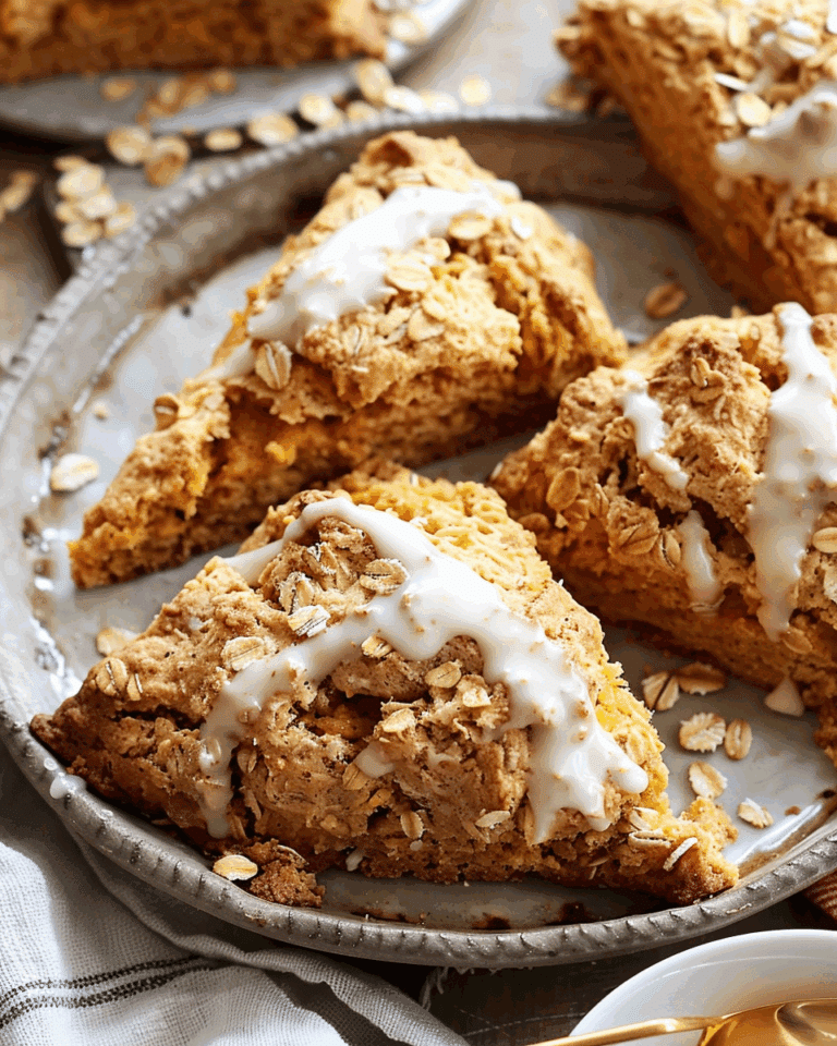 Pumpkin-Ginger Oat Scones