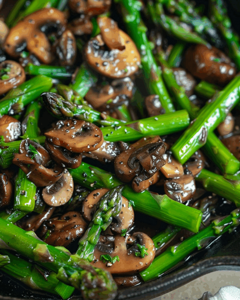Sautéed Asparagus and Mushrooms