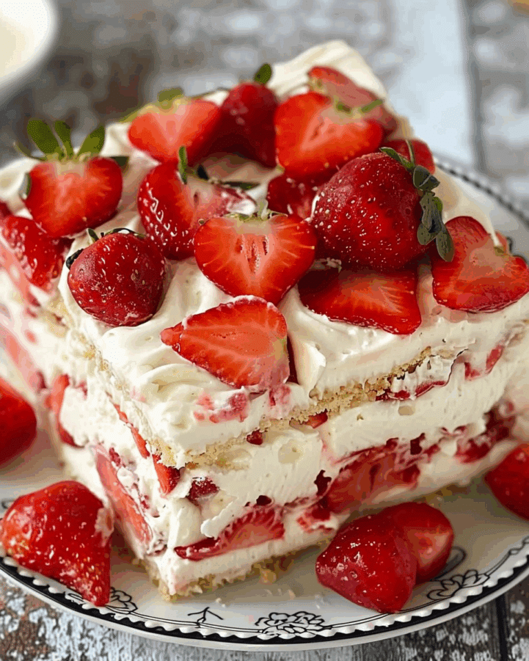 Strawberry Cream Cheese Icebox Cake