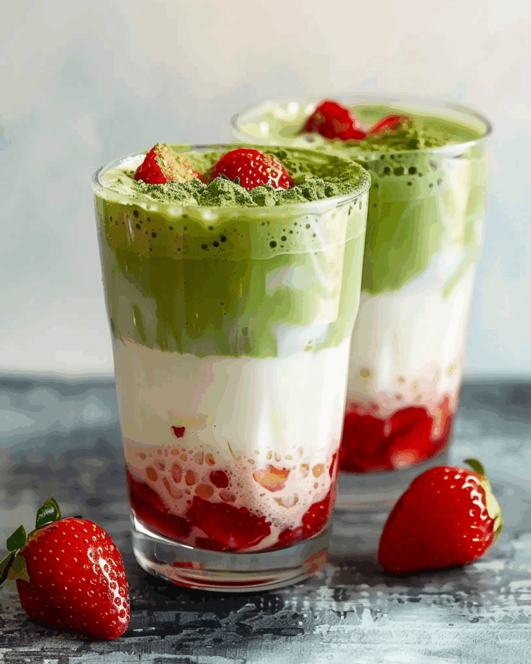 Strawberry Matcha Latte