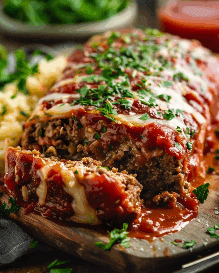 Stuffed Italian Meatloaf