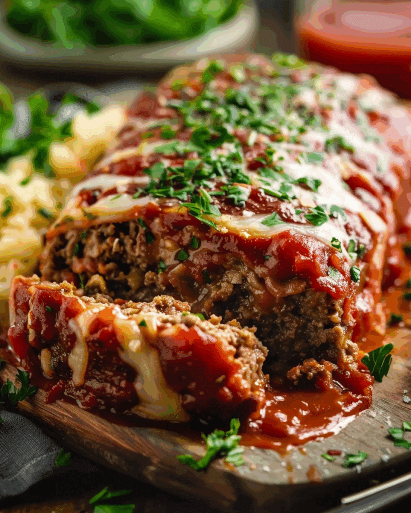 Stuffed Italian Meatloaf