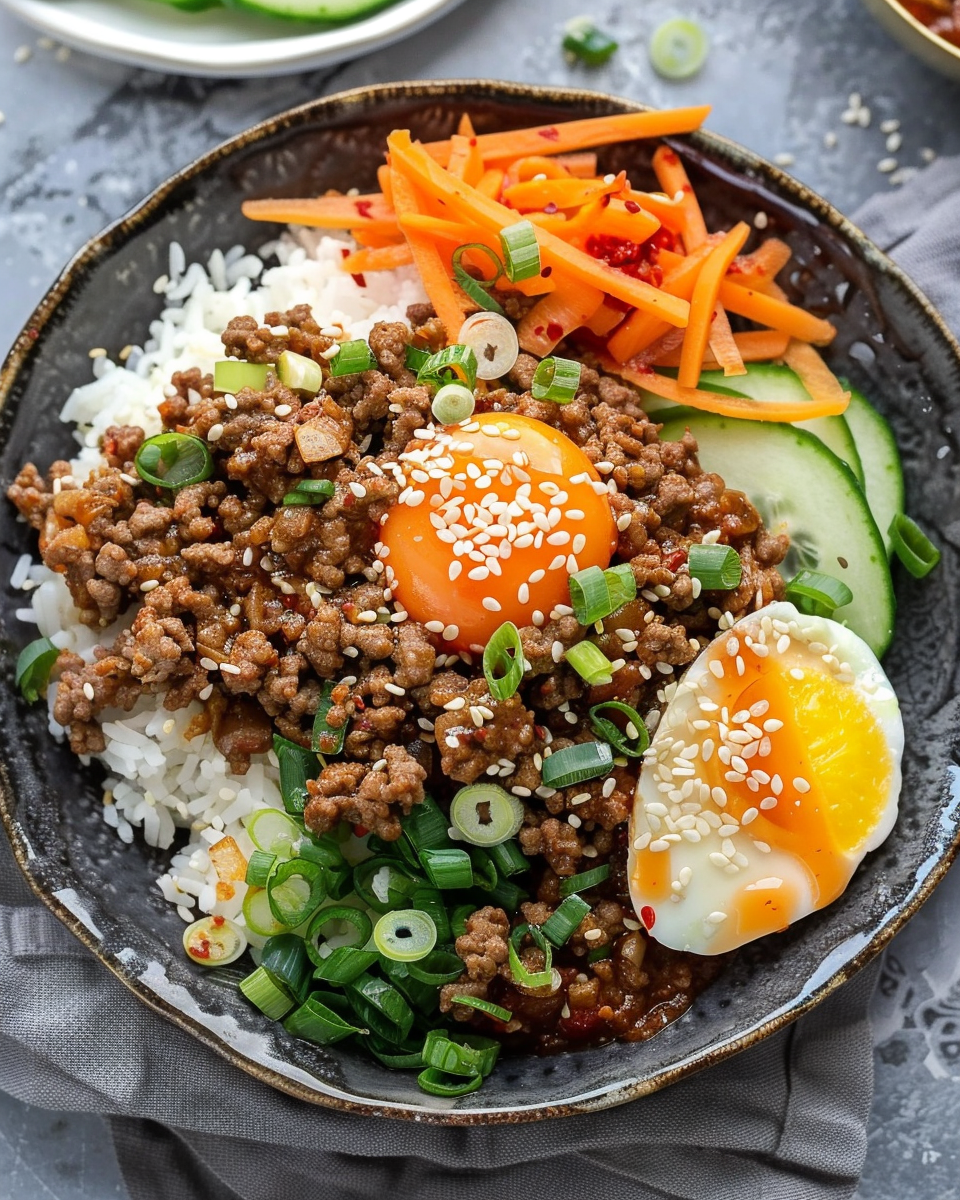 Quick & Easy Korean Ground Beef Bowl