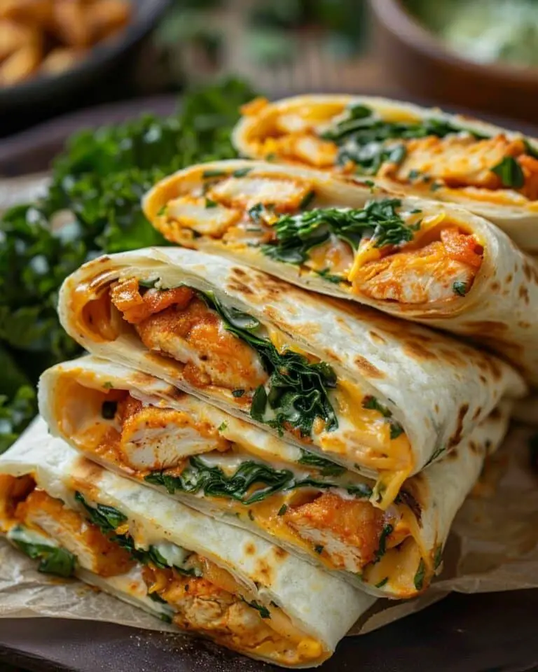 Air Fryer Hot Chicken and Cheese Wraps