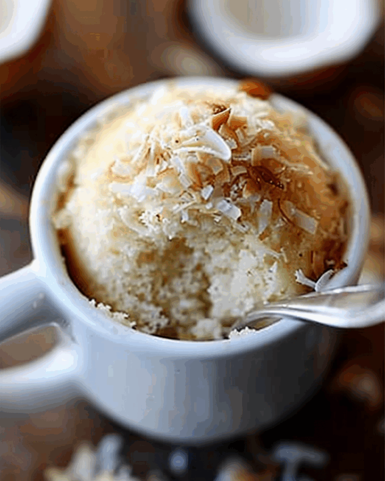 Coconut Almond Mug Cake