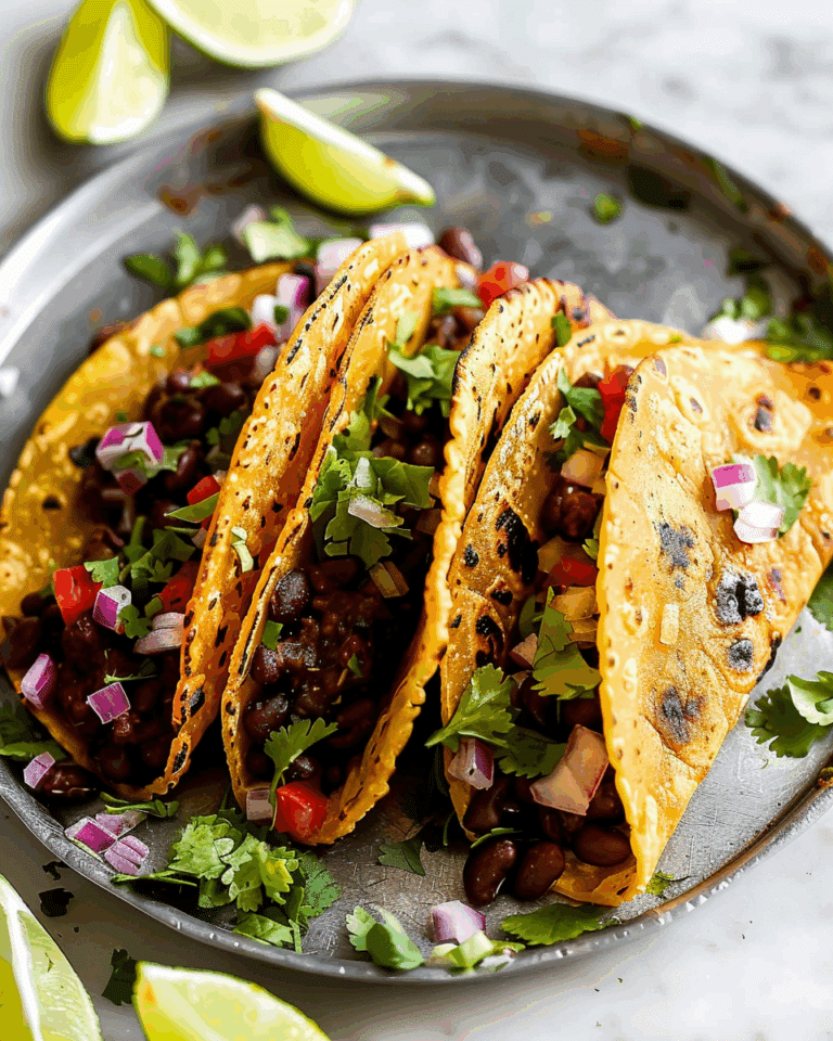 Crispy Black Bean Tacos