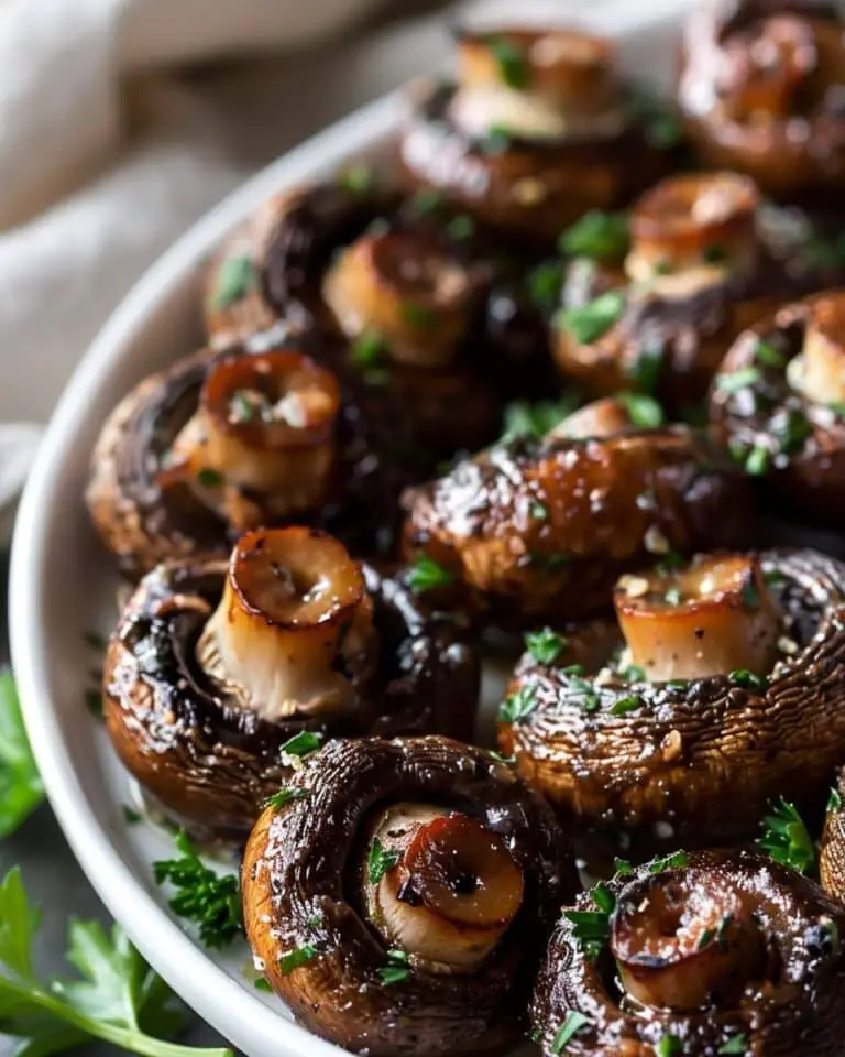 Garlic Butter Roasted Mushrooms