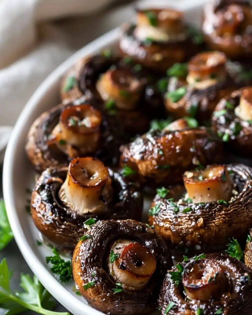 Garlic Butter Roasted Mushrooms