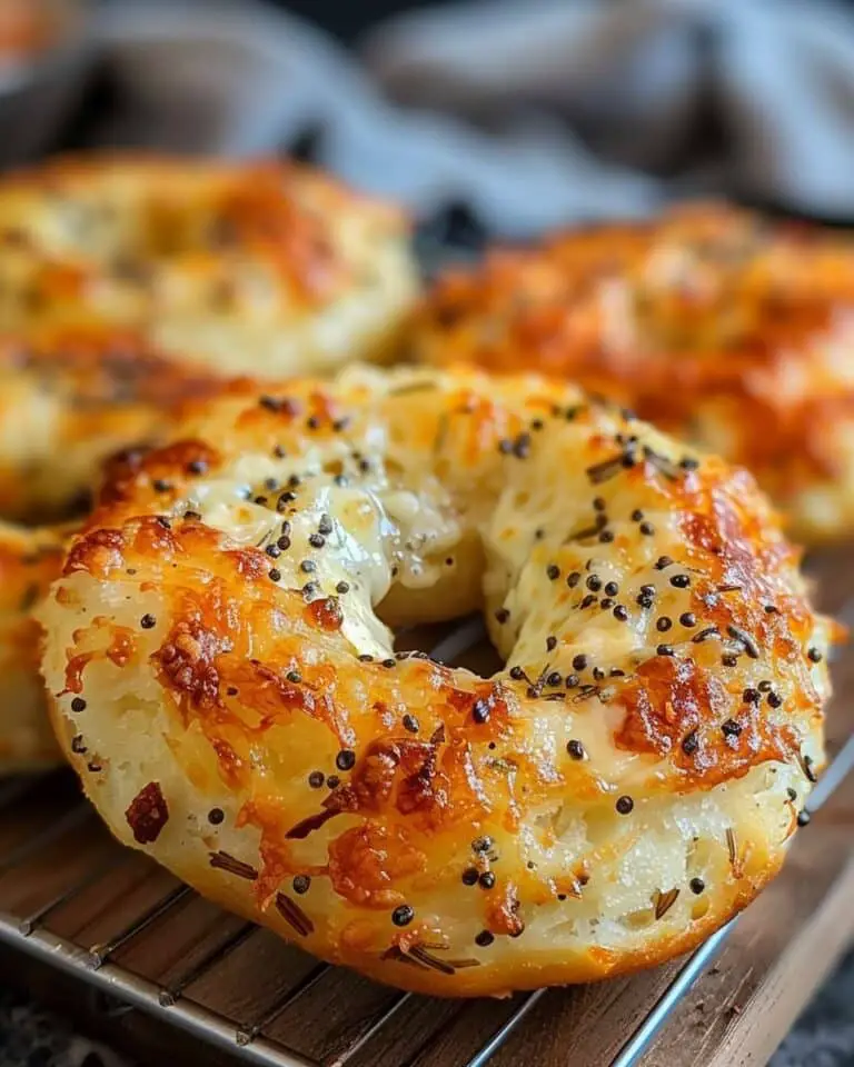 Garlic-Parmesan Cottage Cheese Bagels