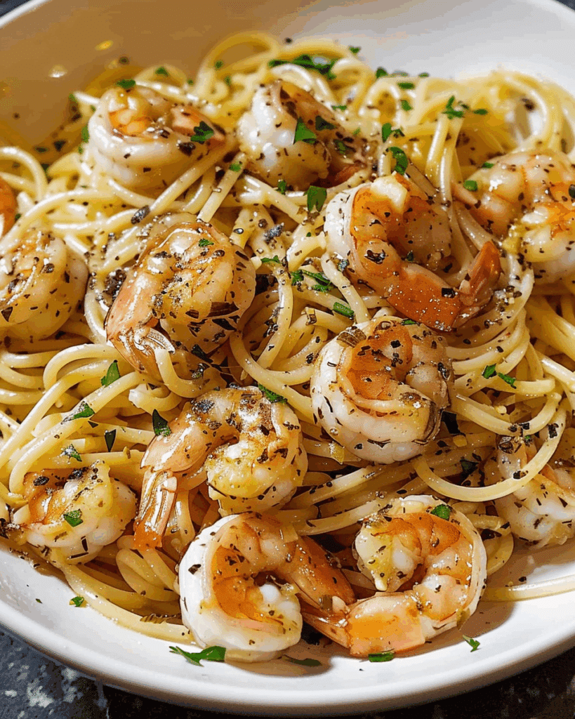 Garlic Shrimp Pasta
