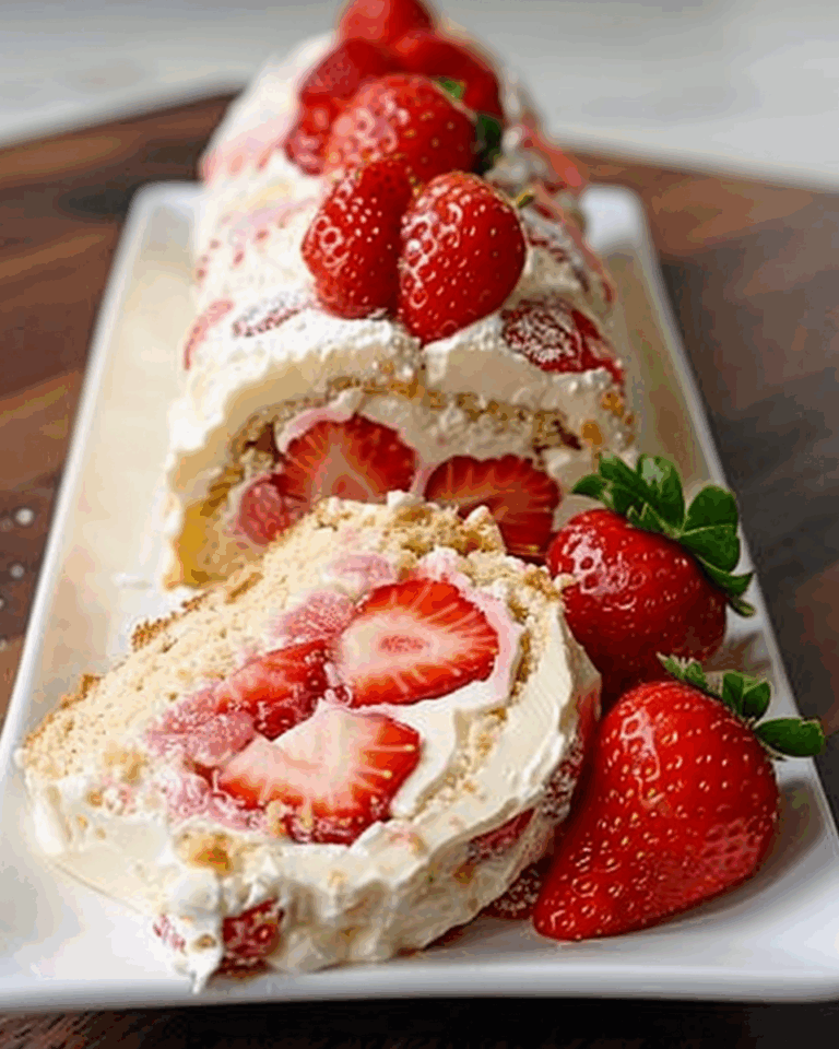 Strawberry Shortcake Cheesecake Rolls