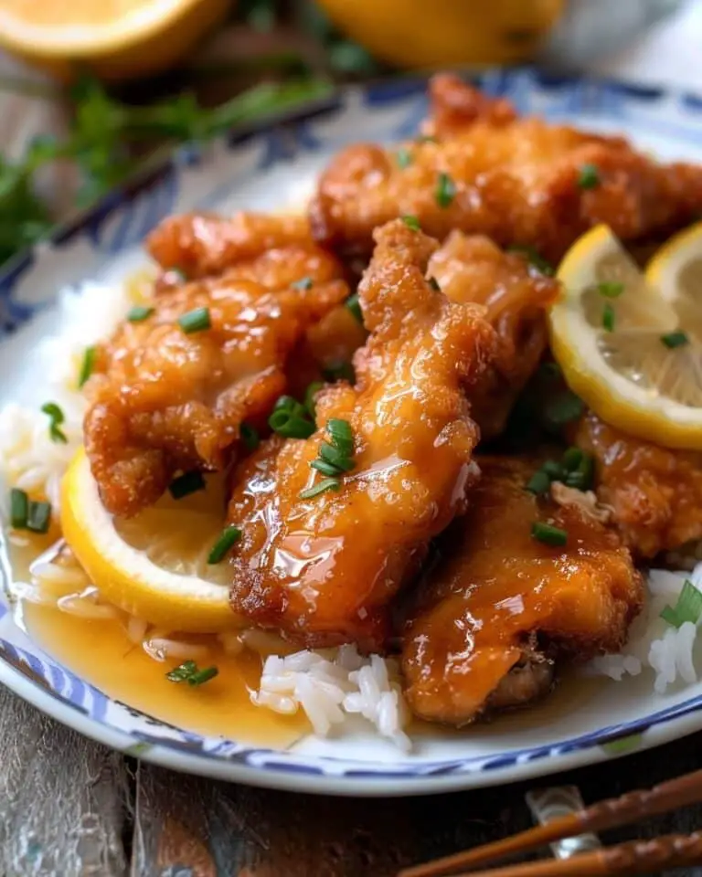 Old School CRISPY Chinese Lemon Chicken