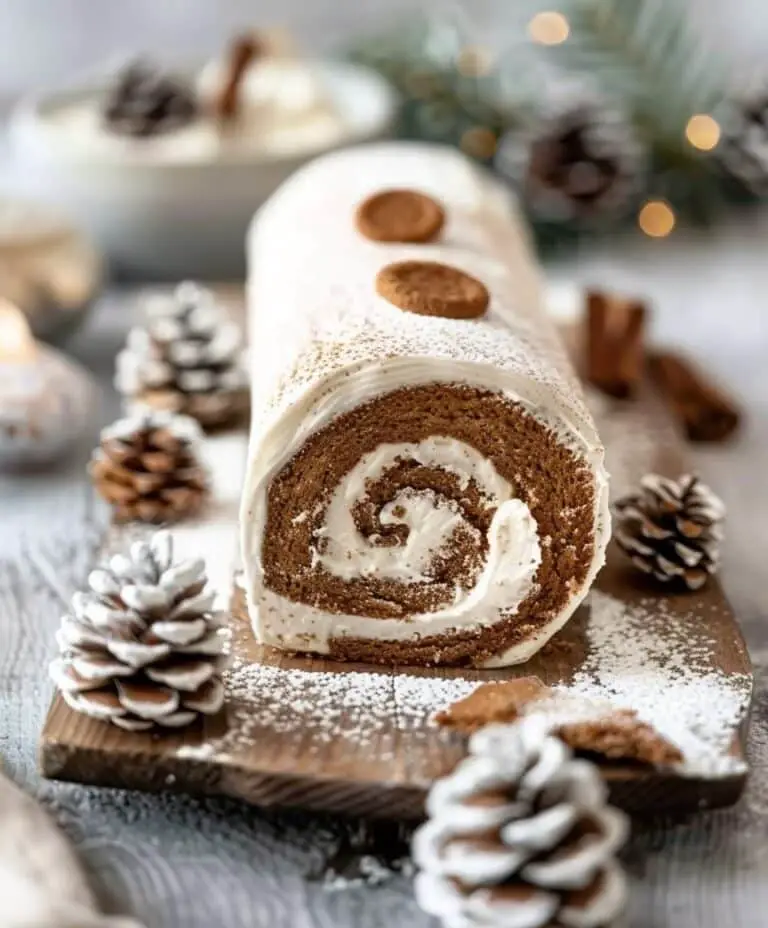 Gingerbread Roulade Cake
