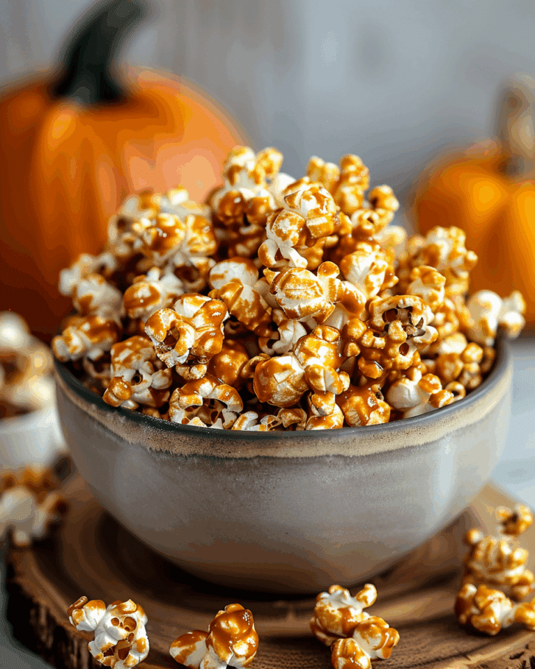 Pumpkin Spice Caramel Popcorn