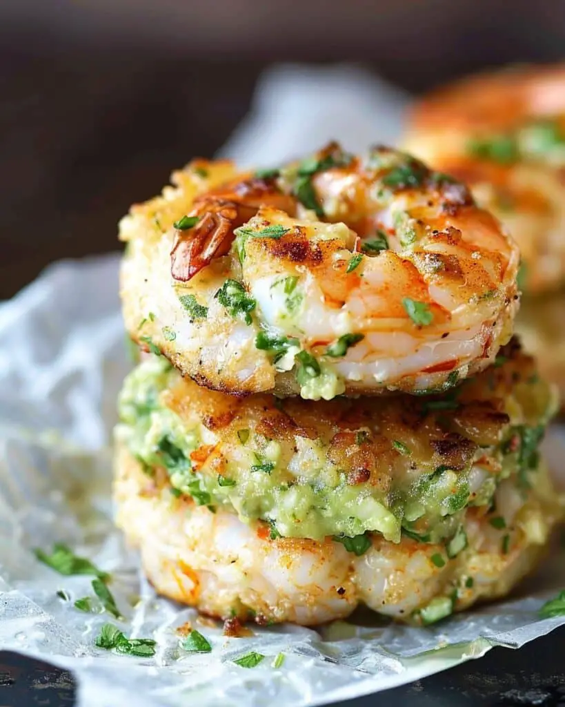 Shrimp Burgers with Cilantro and Guacamole