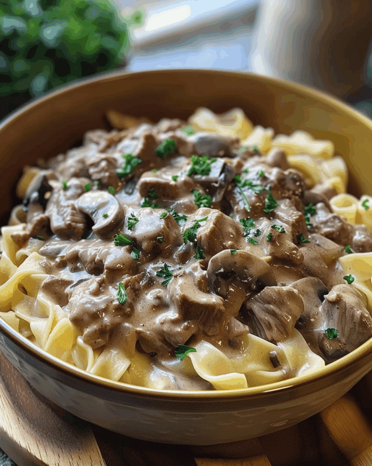 Slow Cooker Beef Stroganoff