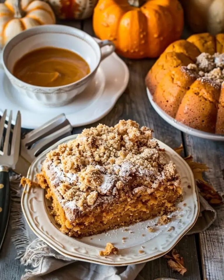 Pumpkin Coffee Cake with Crumb Topping