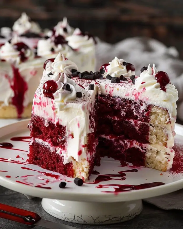 Vampire Poke Cake