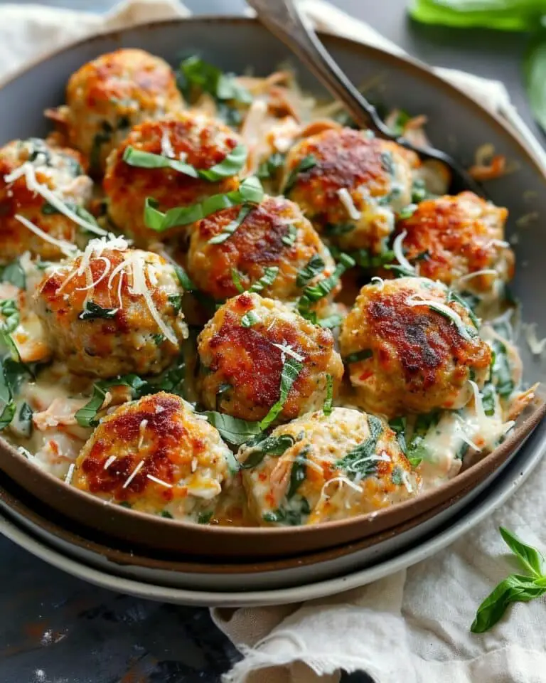 Baked Chicken Ricotta Meatballs