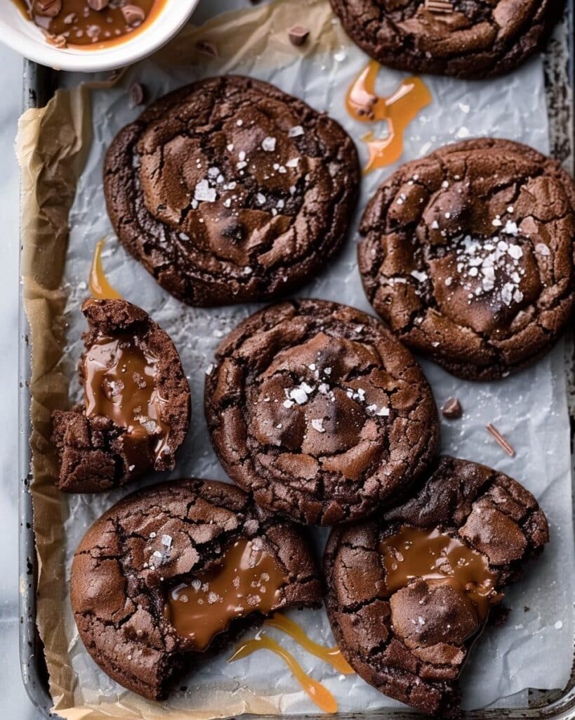 Salted Caramel Chocolate Cookies