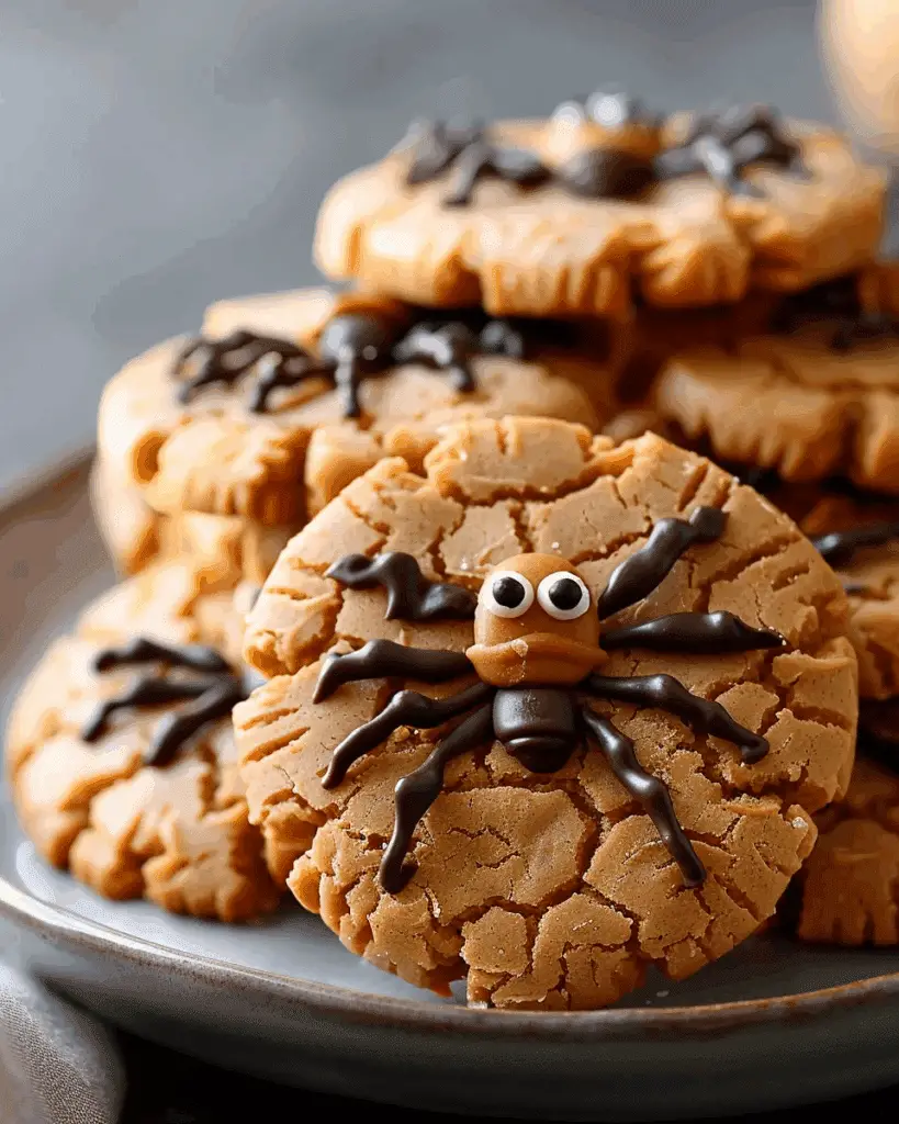Peanut Butter Spider Cookies