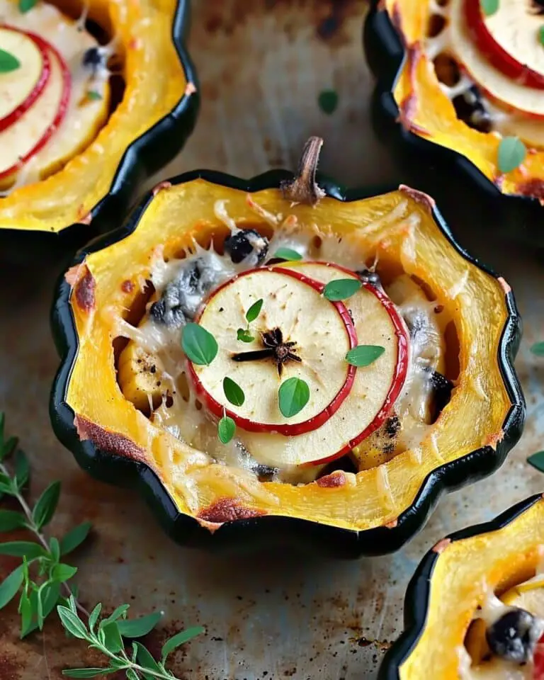 Apple Stuffed Acorn Squash